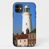 明るい海岸の英国の町の灯台のpictur Case-Mate iPhoneケース (裏面)