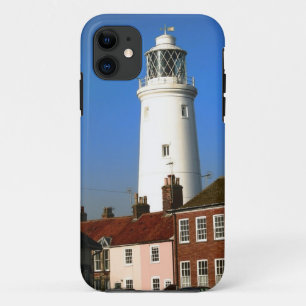 明るい海岸の英国の町の灯台のpictur iPhone 11 ケース