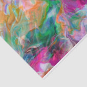 明るい液体色のサイケデリックでファンキーなティッシュペーパー 薄葉紙 (詳細)