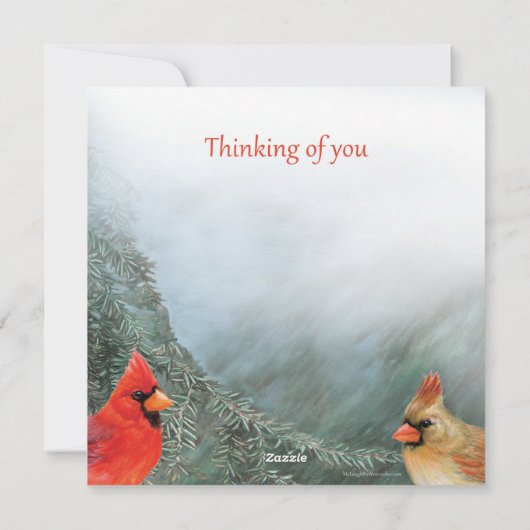 明るい深紅色 – 祝日の挨拶 シーズンカード (裏面)