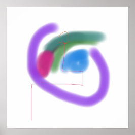 明るい渦巻き形状 ポスター