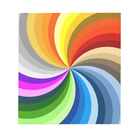 明るい渦 ノートパッド (正面)