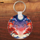 明るい満月 キーホルダー (正面)