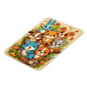 明るい漫画リスの写真マグネット マグネット (左側)