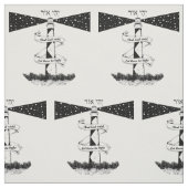 明るい灯台を白と黒で開け ファブリック (見本)