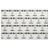 明るい灯台を白と黒で開け ファブリック (ファットクウォーター)