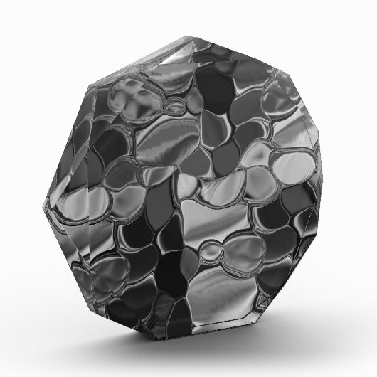 明るい灰色と暗い丸い形状。 フォトブロック (左)