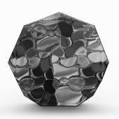 明るい灰色と暗い丸い形状。 フォトブロック (正面)