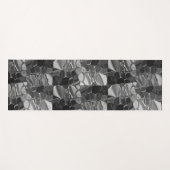 明るい灰色と暗い丸い形状。 ヨガマット (正面(横))