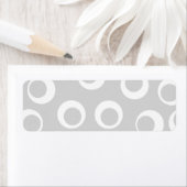 明るい灰色と白のレトロパターン。 ラベル (インサイチュ)