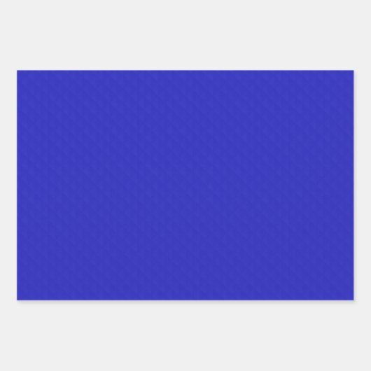 明るい無地のネオンブルー。 ラッピングペーパーシート (正面)