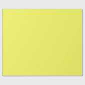 明るい無地の甘いレモン黄色 ラッピングペーパー (フラット)