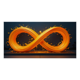 明るい無限大の彫刻 ポスター