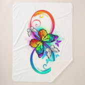 明るい無限遠（虹の蝶） シェルパブランケット (正面)