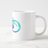 明るい無限遠(虹の蝶) ジャンボコーヒーマグカップ (右)