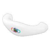 明るい無限遠（虹の蝶） セラミック引き出し取っ手 (アングル)