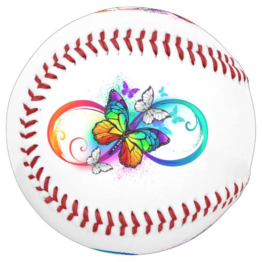 明るい無限遠（虹の蝶） ソフトボール (正面左)