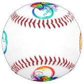 明るい無限遠（虹の蝶） ソフトボール (裏面)