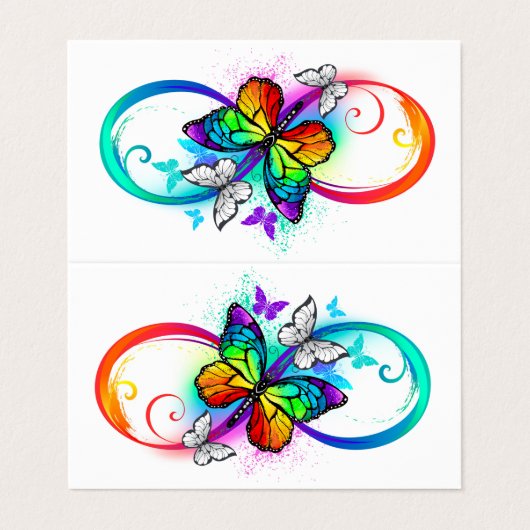 明るい無限遠(虹の蝶) 名刺 (外部フラット)