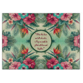 明るい熱帯のカスタマイズ可能なガラス カッティングボード (正面)