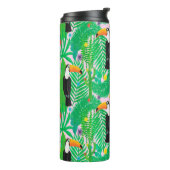 明るい熱帯のシームレスな手描きパターン、t タンブラー (回転左)