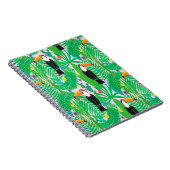 明るい熱帯のシームレスな手描きパターン、t ノートブック (右側)