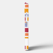 明るい熱帯の色の奇妙な正方形と長方形 Case-Mate iPhoneケース (裏面 / 左)