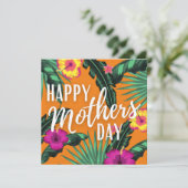 明るい熱帯の花ハッピーマザーズ・デイ シーズンカード (スタンド正面)