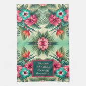 明るい熱帯カスタマイズ キッチンタオル (縦)