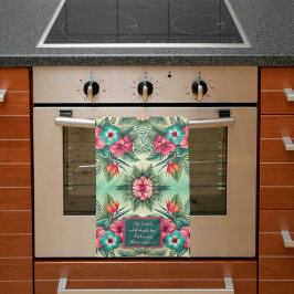 明るい熱帯カスタマイズ キッチンタオル