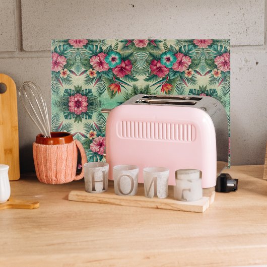 明るい熱帯ガラス カッティングボード