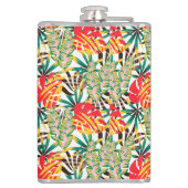 明るい熱帯パターン フラスク (裏面)