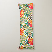 明るい熱帯パターン ボディピロー (裏面 (縦))