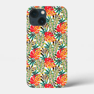 明るい熱帯パターン iPhone 13 MINIケース