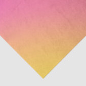 明るい熱帯ピンクの黄色のシックなグラデグラデーションント 薄葉紙 (詳細)
