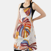 明るい熱帯フローラハンドドロー エプロン (インサイチュ)