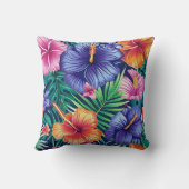 明るい熱帯フローラ装飾用クッション クッション (裏面)