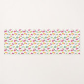 明るい熱帯性パイナップルパターン ヨガマット (正面(横))