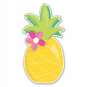 明るい熱帯性パイナップル シール (正面)