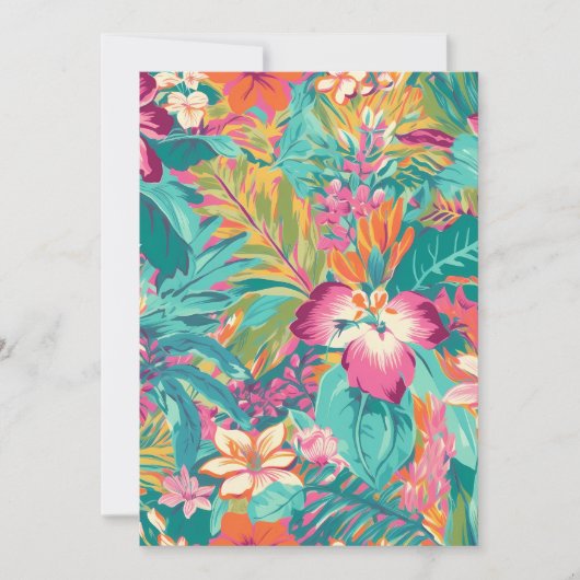 明るい熱帯植物学 招待状 (正面)