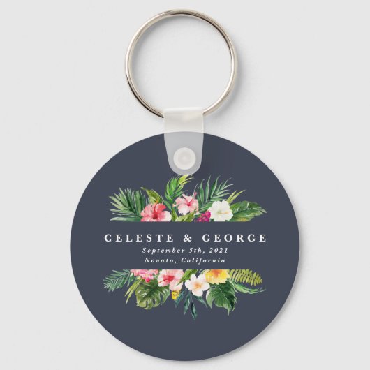 明るい熱帯結婚フローラ キーホルダー (正面)