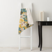 明るい熱帯葉のユリ模様 シェルパブランケット (インサイチュ)