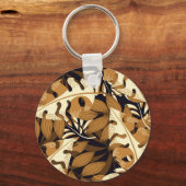 明るい熱帯葉産の暗色 キーホルダー (裏面)