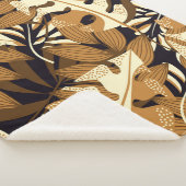 明るい熱帯葉産の暗色 シェルパブランケット (3/4)