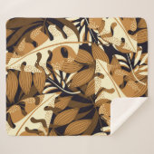 明るい熱帯葉産の暗色 シェルパブランケット (正面(横))