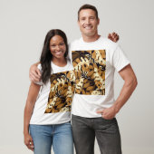 明るい熱帯葉産の暗色 Tシャツ (ユニセックス)