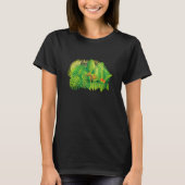 明るい熱帯葉 Tシャツ (正面)