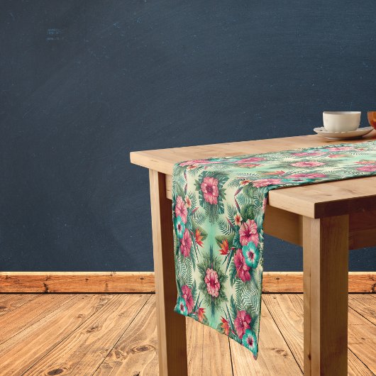 明るい熱帯 ショートテーブルランナー