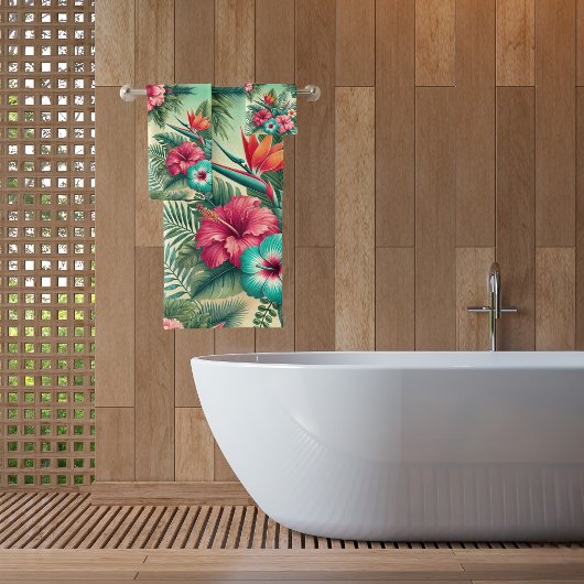 明るい熱帯 バスタオルセット