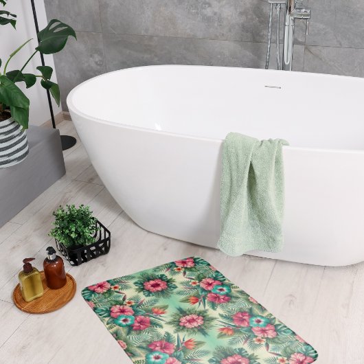 明るい熱帯 バスマット